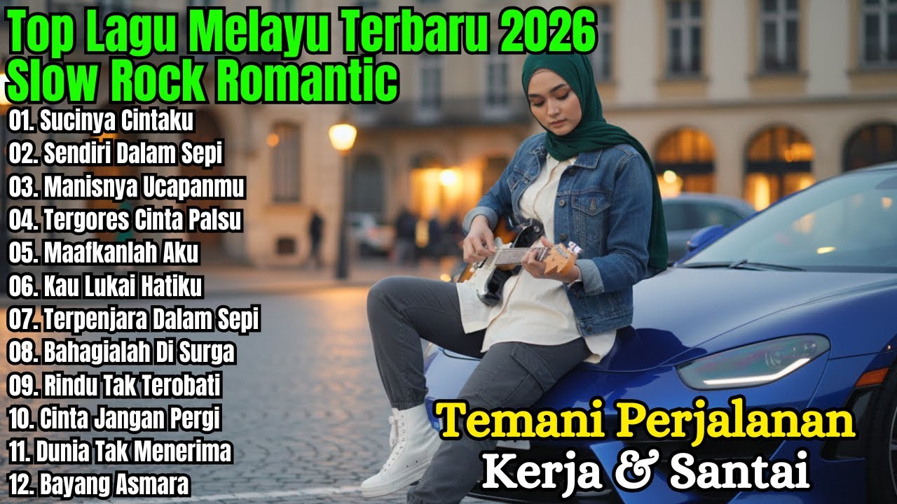 LAGU SLOW ROCK MELAYU PALING SEDIH 💔 COCOK BUAT TEMEN PERJALANAN, KERJA SANTAI & NONGKRONG