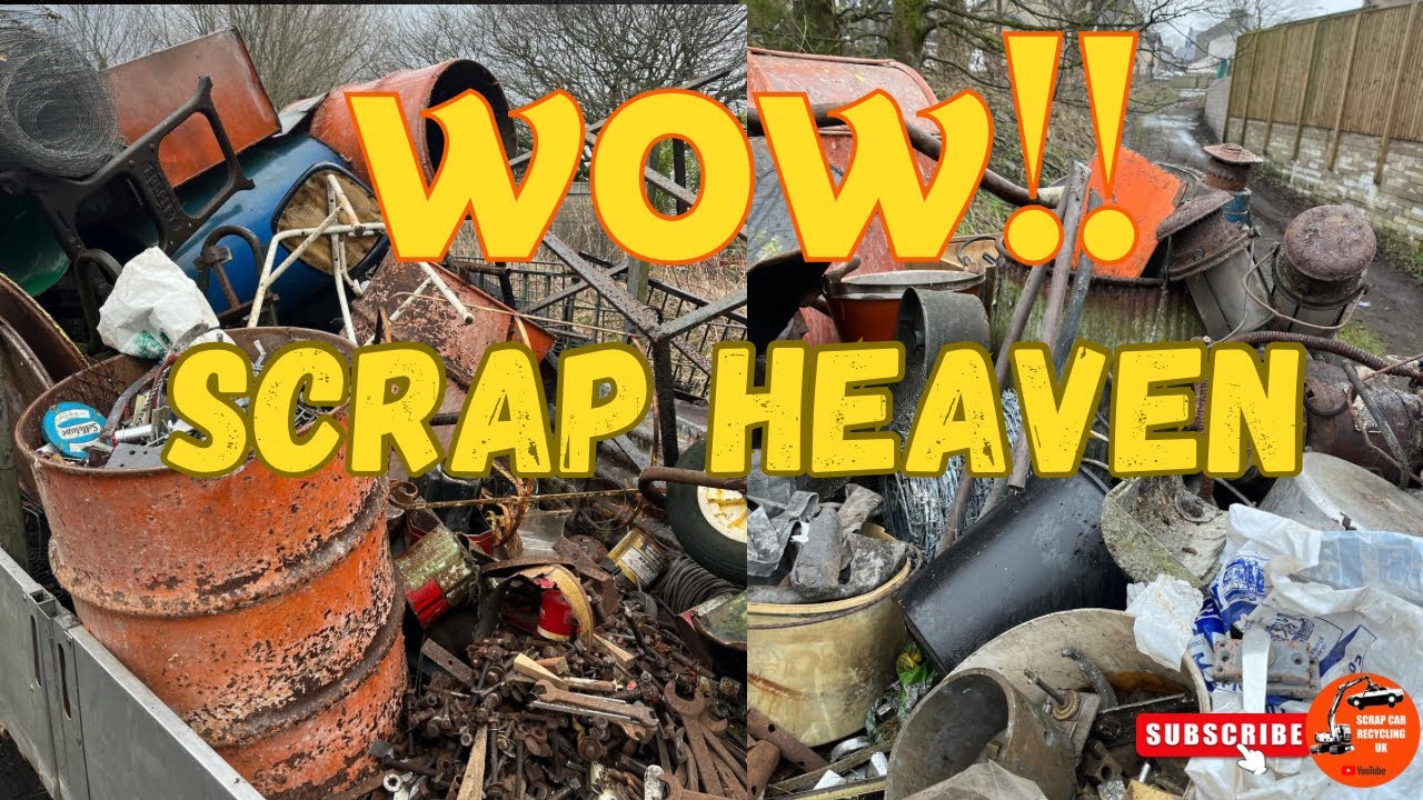 DAY IN THE LIFE OF UK SCRAP METAL COLLECTORS ALLOTMENT CLEARANCE.WHAT DID WE FIND???!!!
