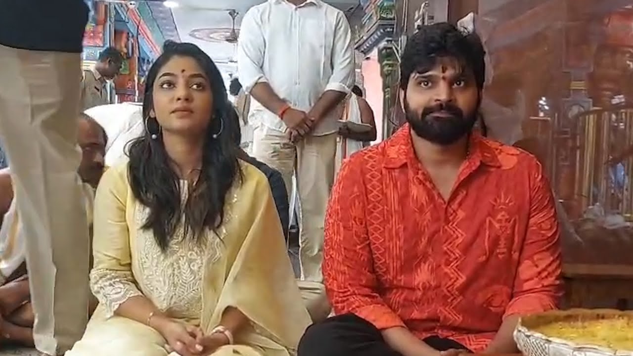 Sree Vishnu and Ivana Visits Vijayawada Kanakadurga Temple | #Single Movie | Manastars