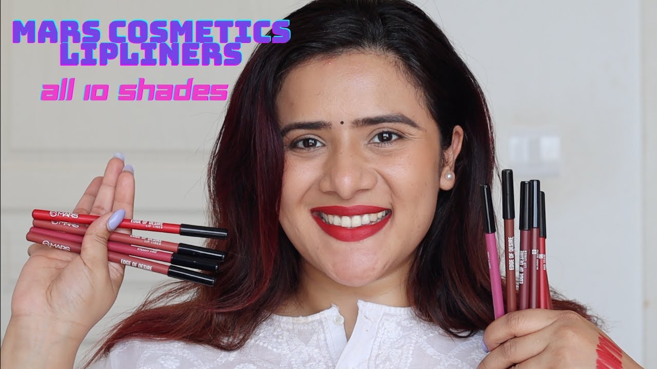 *New MARS Edge Of Desire Lipliner Review and Swatches - ALL 10 Shades | DrSmileup |