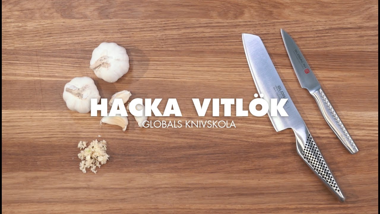 Globals knivskola: Hacka vitlök