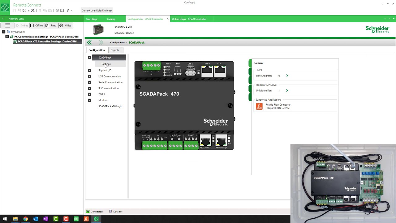 SCADAPack 470/474 - Digital Input Configuration