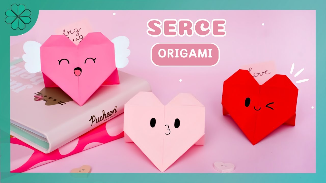 Jak zrobić: Serce origami z podp&oacute;rką | (DIY Tutorial)