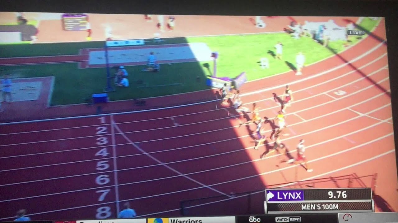 Andre De Grasse win the 100 NCAA D1 Nationals 2015 9.75