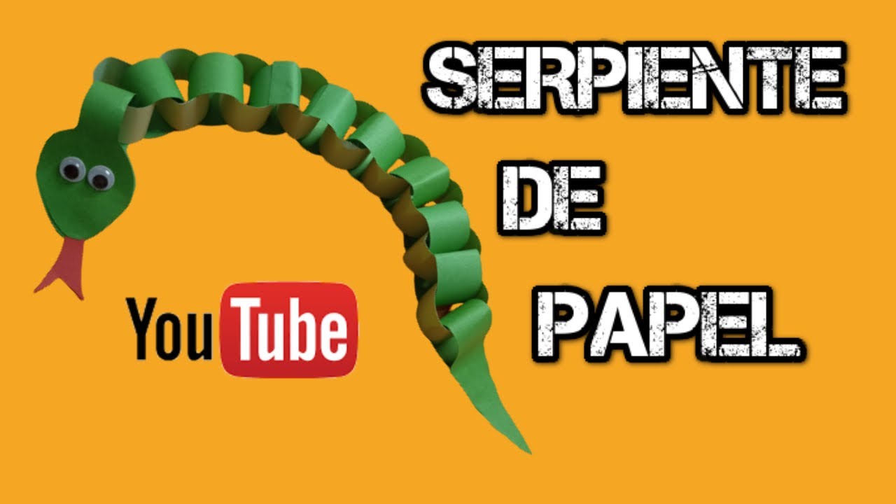 COMO HACER UNA SERPIENTE DE PAPEL PASO A PASO Y DE FORMA SENCILLA