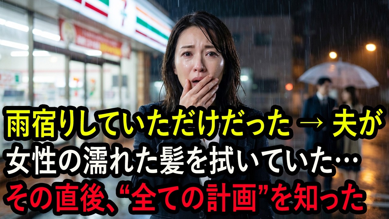 雨宿りしていただけだった &rarr; 夫が女性の濡れた髪を拭いていた&hellip;その直後、&ldquo;全ての計画&rdquo;を知った