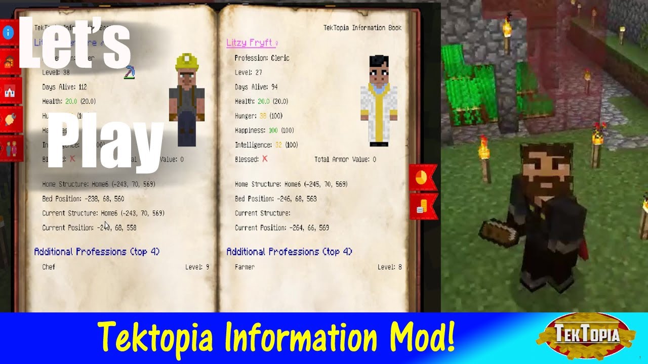 Tektopia Mod Survival: Tektopia Information Mod and Building our Farms!