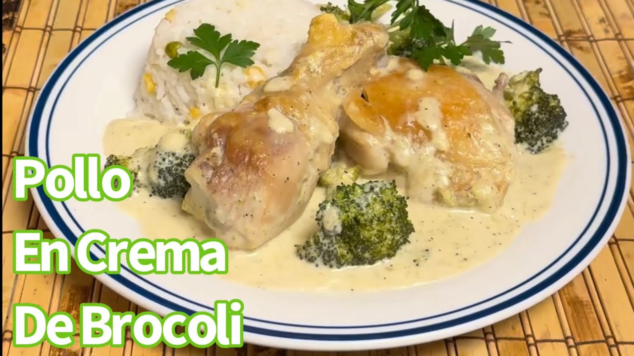 POLLO EN CREMA DE BROCOLI
