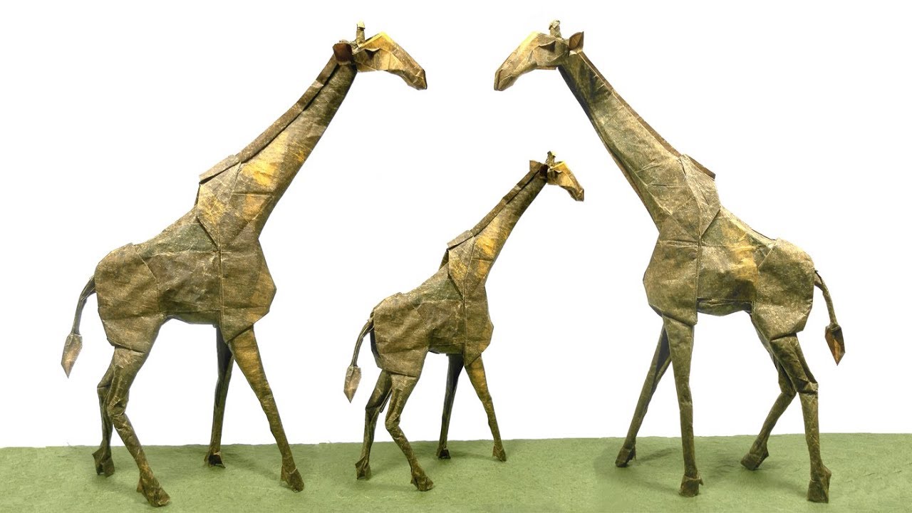 ORIGAMI GIRAFFE TIME LAPSE (Shuki Kato) 折り紙 キリン JIRAFA