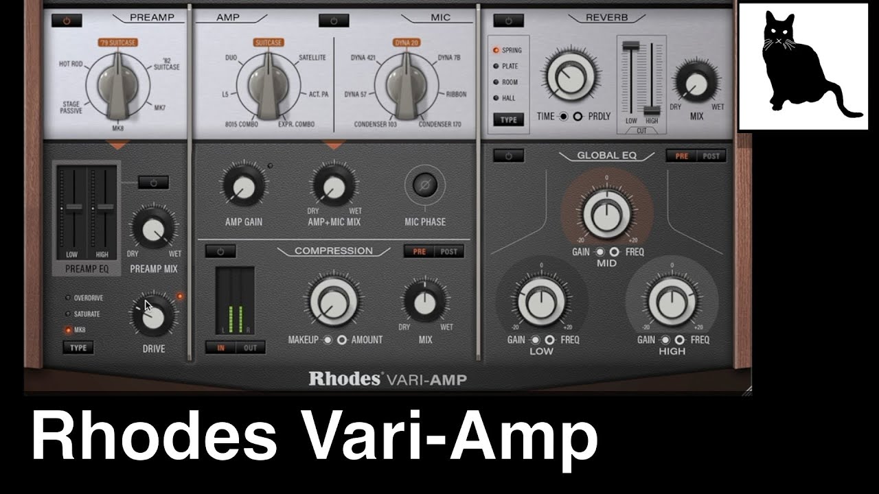 Rhodes Vari-Amp: Классические модели предусилителей и усилителей для любого звука!