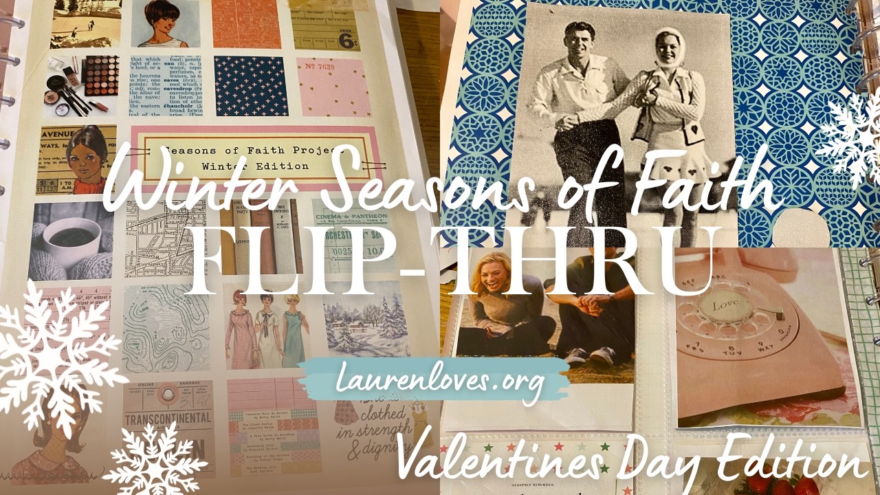 Valentines Mixed Media Art Journal Reset Girl & How to Ideas / Seasons of Faith Flip-Thru 2026 Pt 1