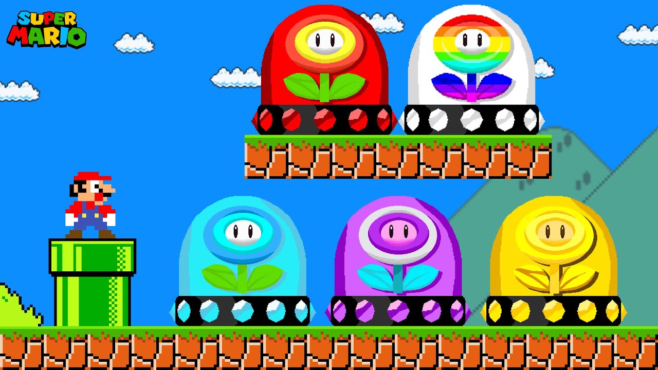 Can Mario Press Ultimate Switch All Flower in New Super Mario Bros. Wii!