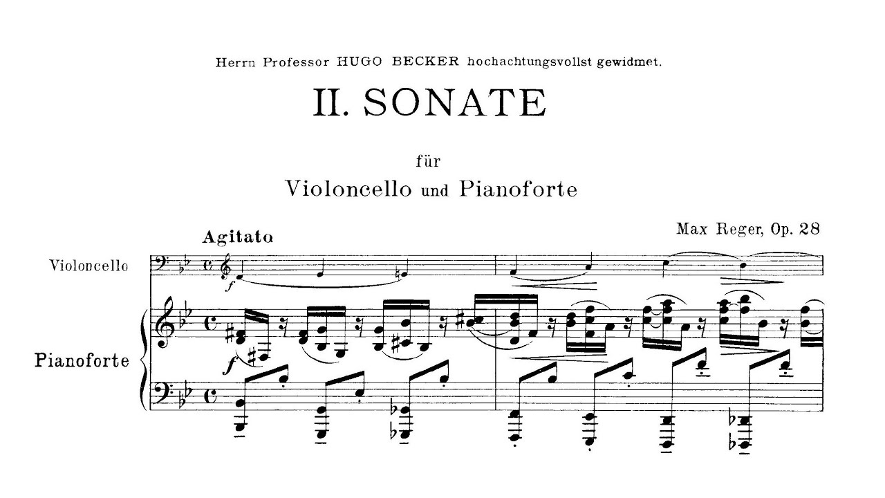 Max Reger - Cello Sonata No. 2 in G Minor, Op. 28