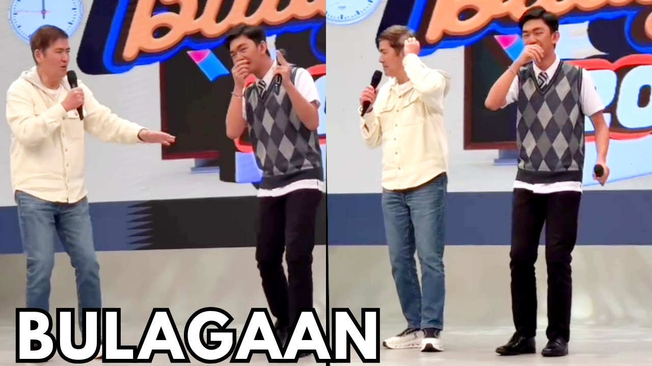 Vic Sotto NATALSIKAN ng LAWAY ni Rouelle Carino BULAGAAN University 2016 Sa Eat bulaga