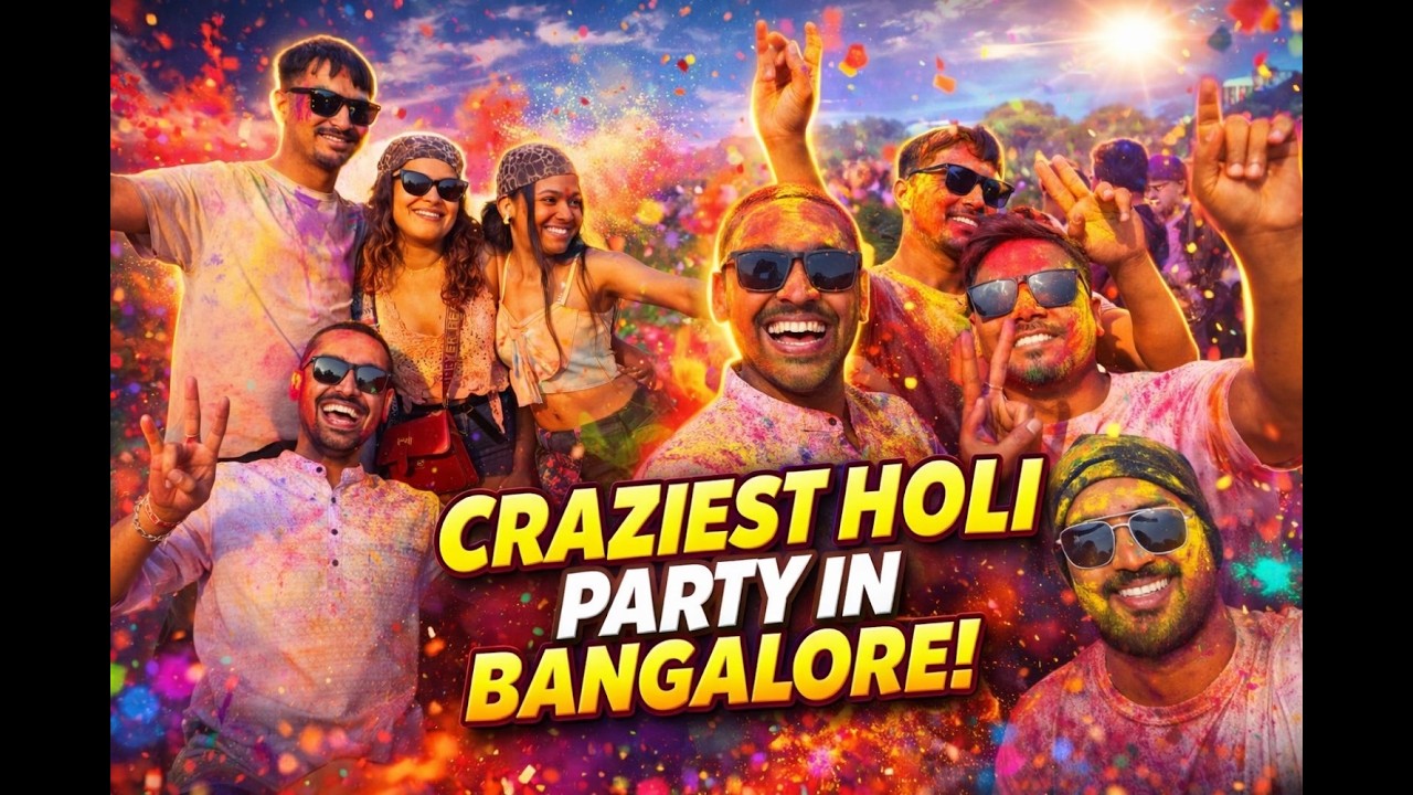 Holi Madness in Bangalore! Colours, Music & Crazy Crowd! 🌈🔥(You Won’t Believe This!)