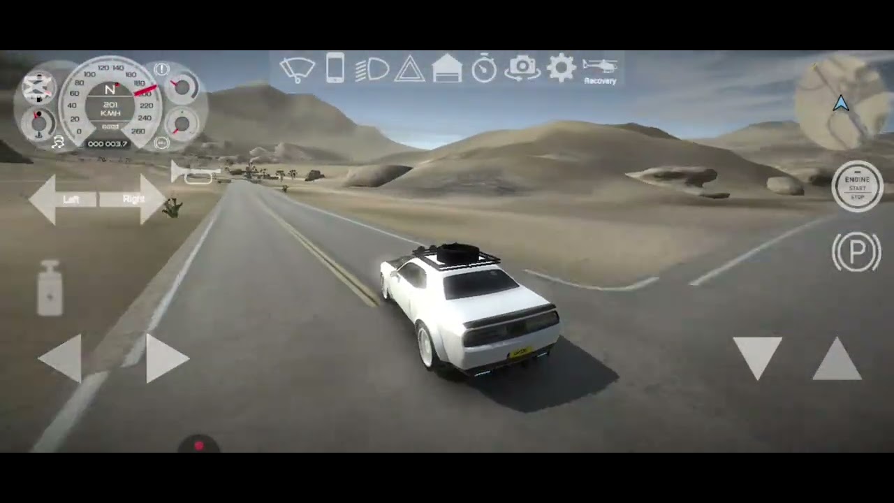 HACIENDO RECORRIDO EN EL DODGE CHALLENGER POR EL DESIERTO EN LUXURY CAR SIMULATOR🚗🏜️🌵