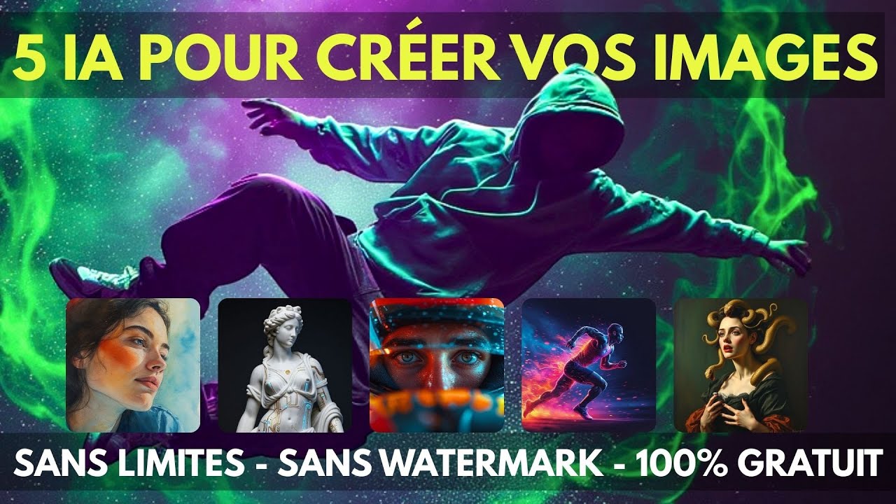 5 IA GRATUITES sans watermark et sans limites pour générer des images en 2026