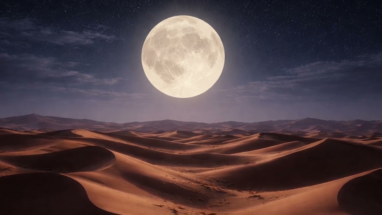 04 Moon Over Sand Dunes