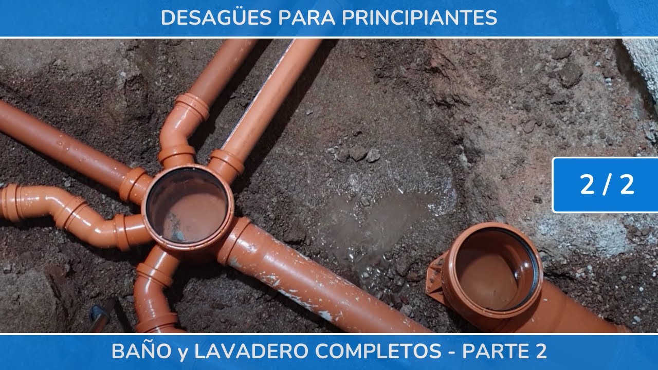 Como instalar los desagues de un baño paso a paso - Parte 2