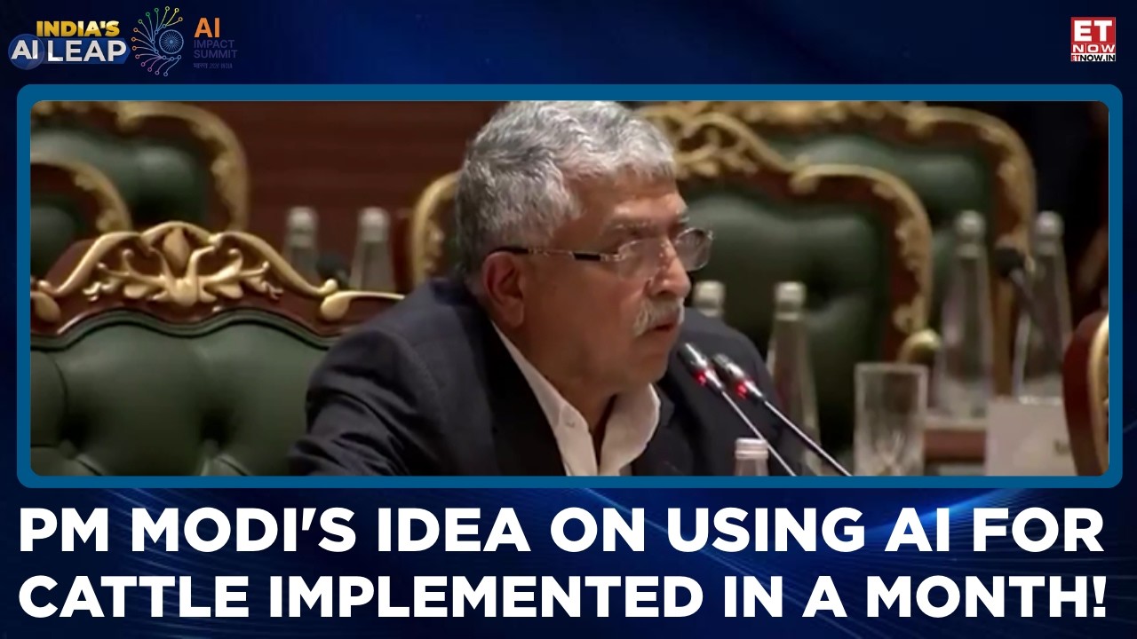 Nandan Nilekani on India&rsquo;s AI Speed: PM Modi's AI Idea For Cattle Rolled Out In Record Time | ET Now