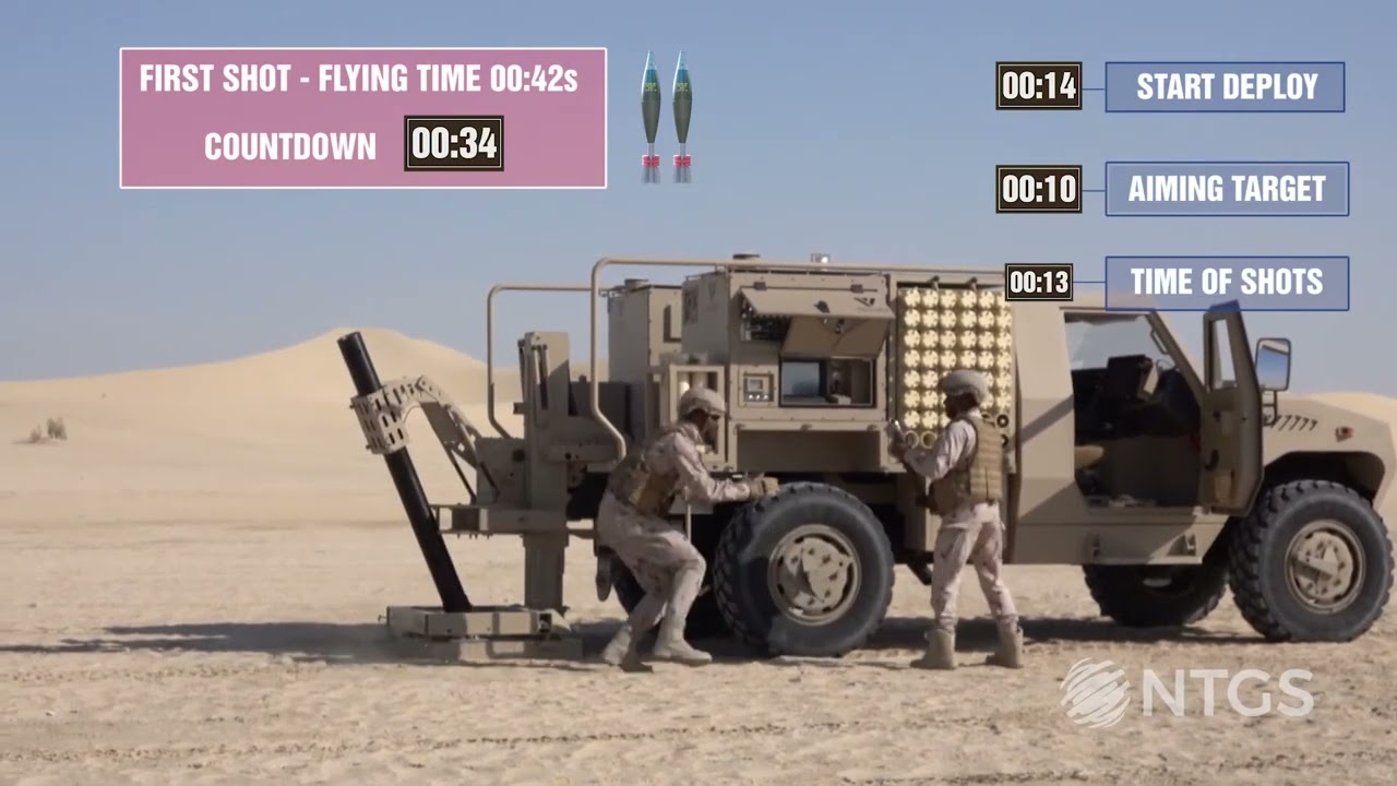 ALAKRAN on NIMR vehicle   Shoot and scoot   NTGS