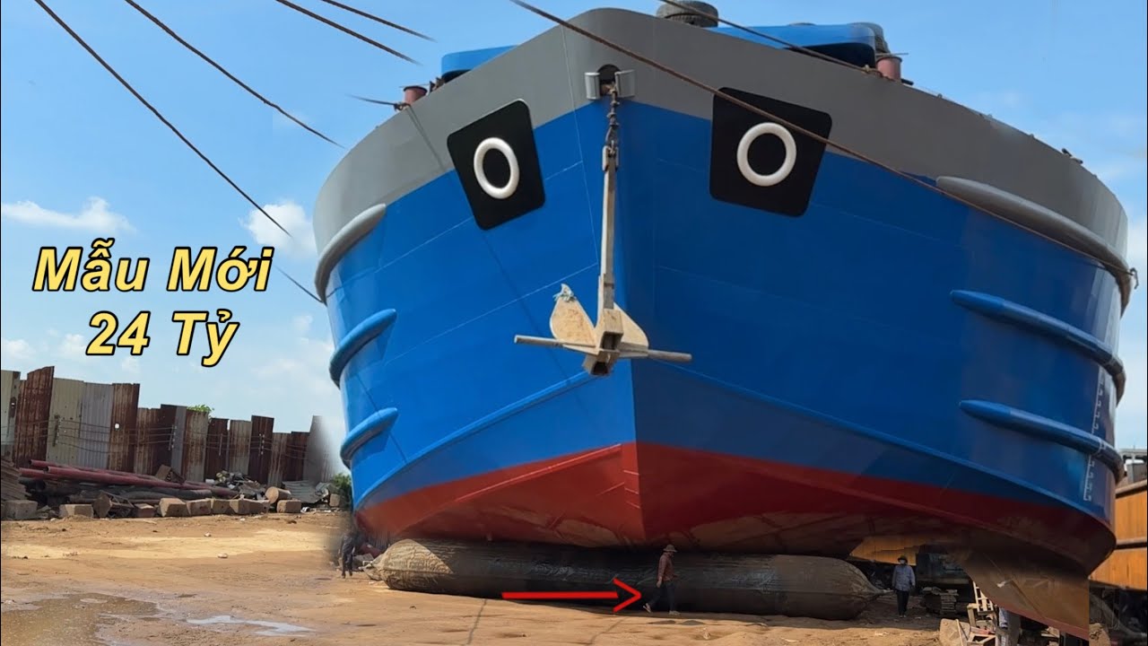 Баржа Rivew водоизмещением 5000 тонн, новая модель 2025 года, построена за 24 миллиарда долларов