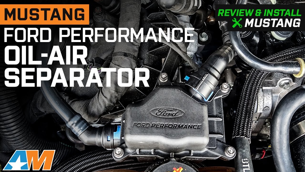 2018-2023 Mustang GT Ford Performance Oil-Air Separator; Passenger Side Review & Install