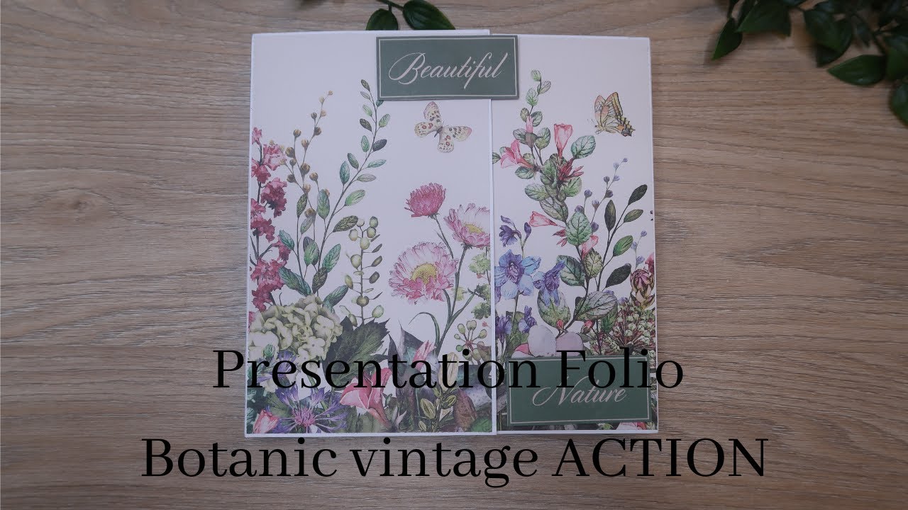 Présentation album folio Botanic vintage ACTION