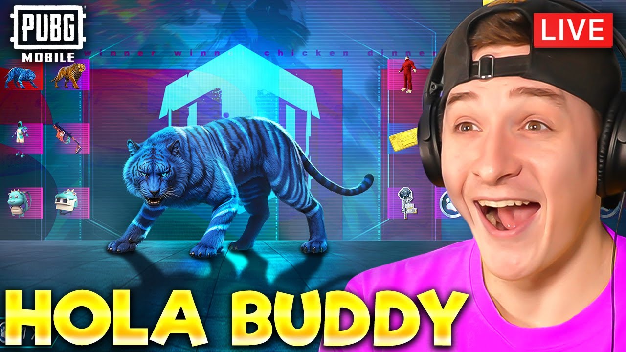 NEW GLACIER TIGER BUDDY?! HOLA BUDDY LUCKY SPIN - PUBG MOBILE