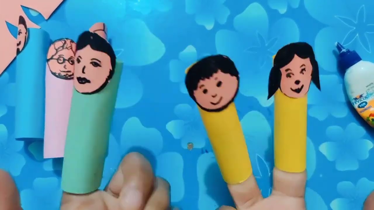 Finger Puppets l Finger family l Paper Craft