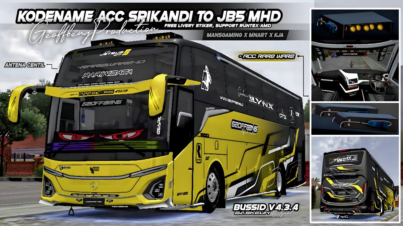share KODENAME ACC SRIKANDI TO JB5 RARE DOUBLE ROTATOR CORTAS FREE LIVERY DLL | BUSSID V4.3.4