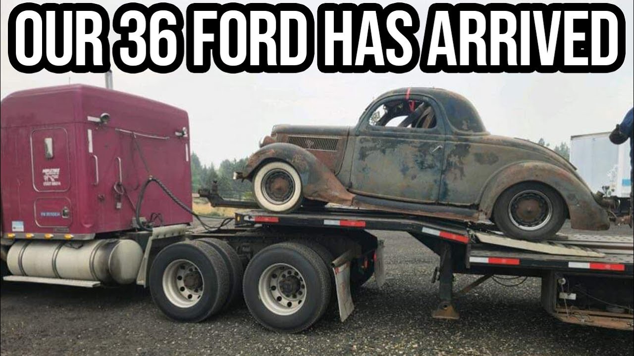 Our 1936 Ford 3w FULL Of Parts Has Arrived…In Detroit???