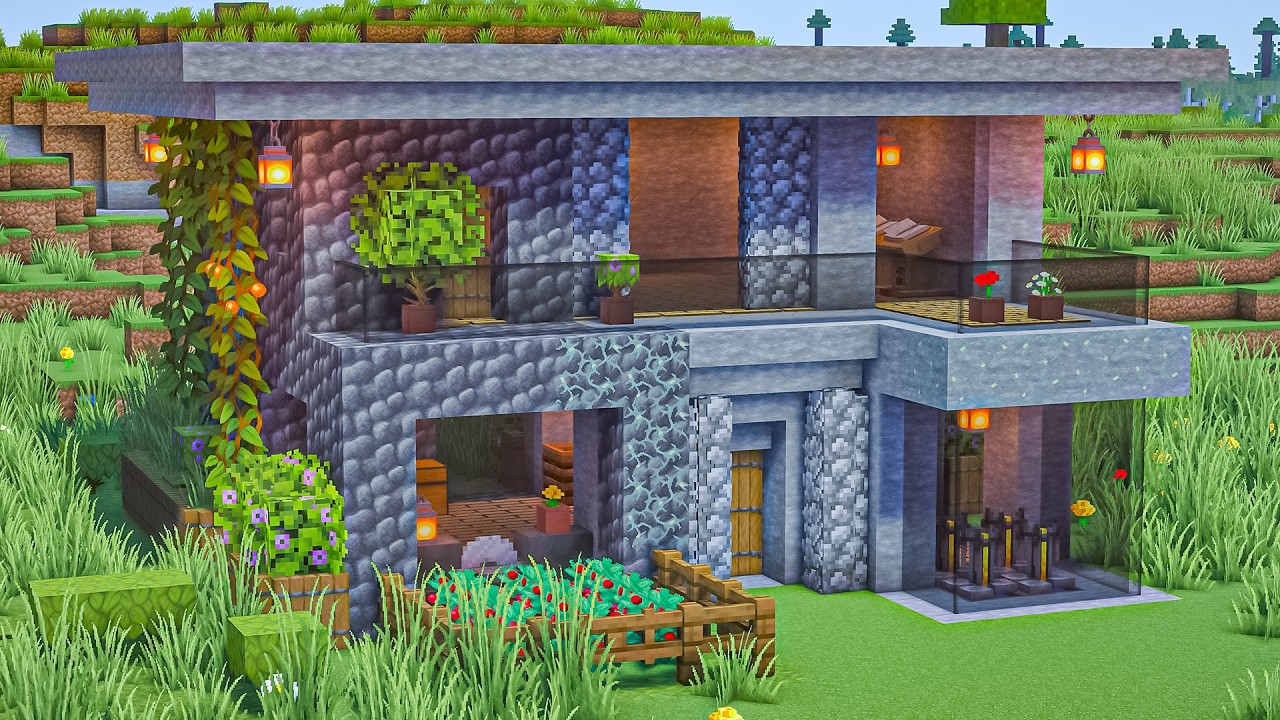 Minecraft: How to Build a Large Modern House | Tutorial🏠