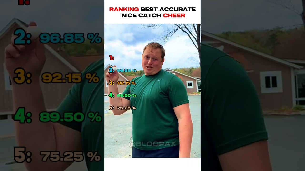 Ranking The Best Accurate Nice Catch Cheer