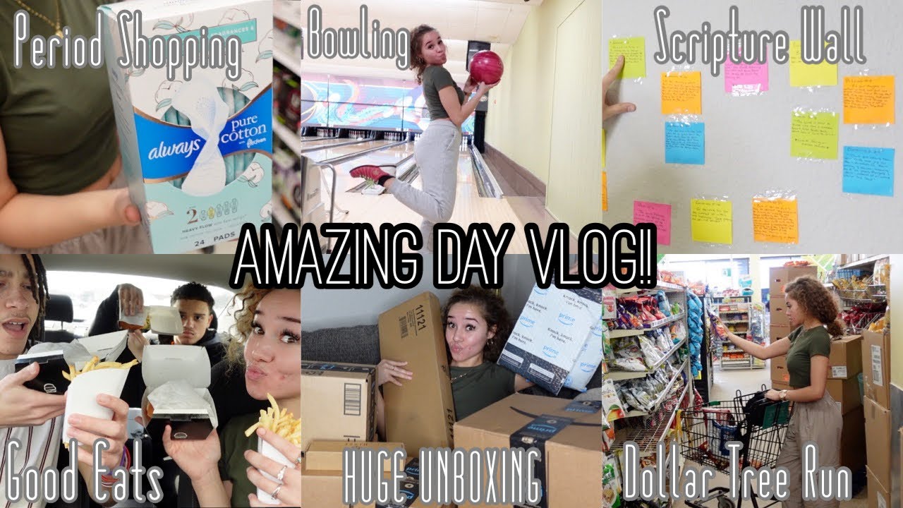 *VLOG* PERIOD SHOPPING, GROUP FUN, HUGE UNBOXING, ETC.