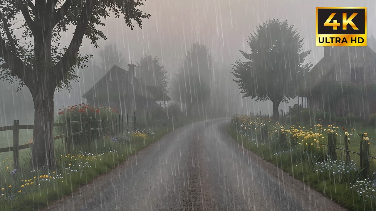 Peaceful Rain Sounds for Calm Evenings and Restful Sleep | Gentle Rain Ambience at Night