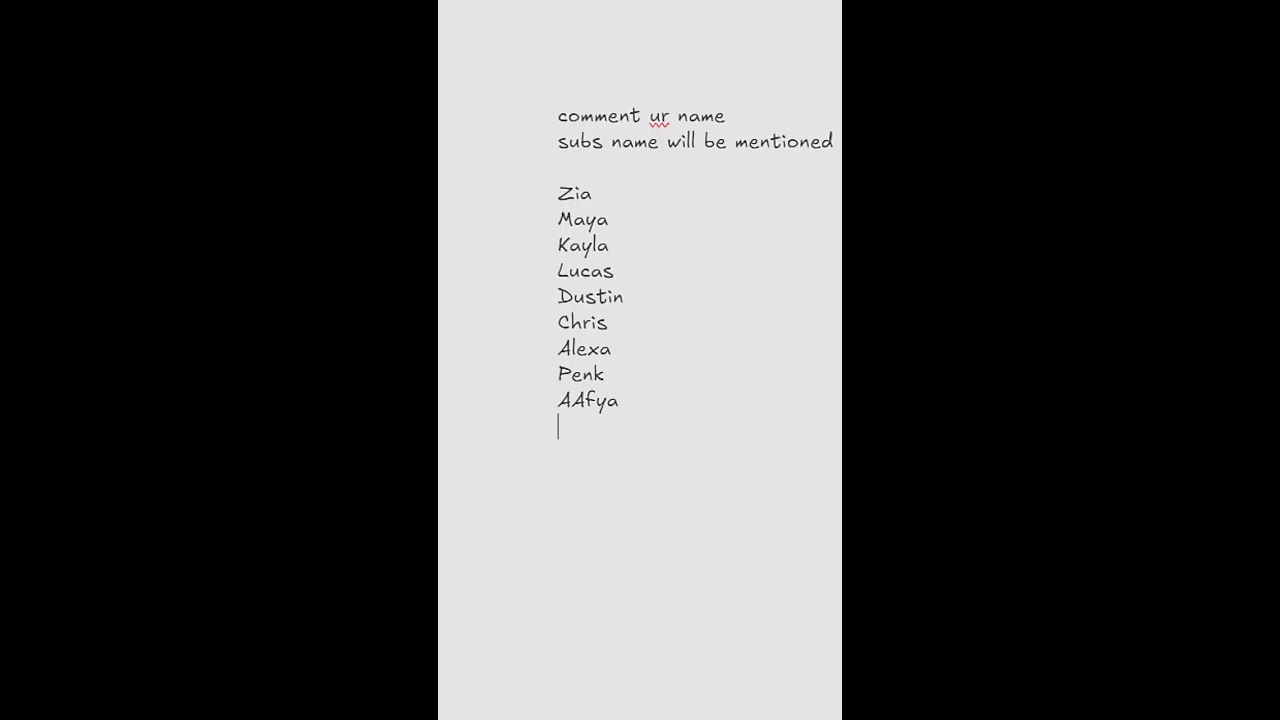 writing names ;) (Portrait)