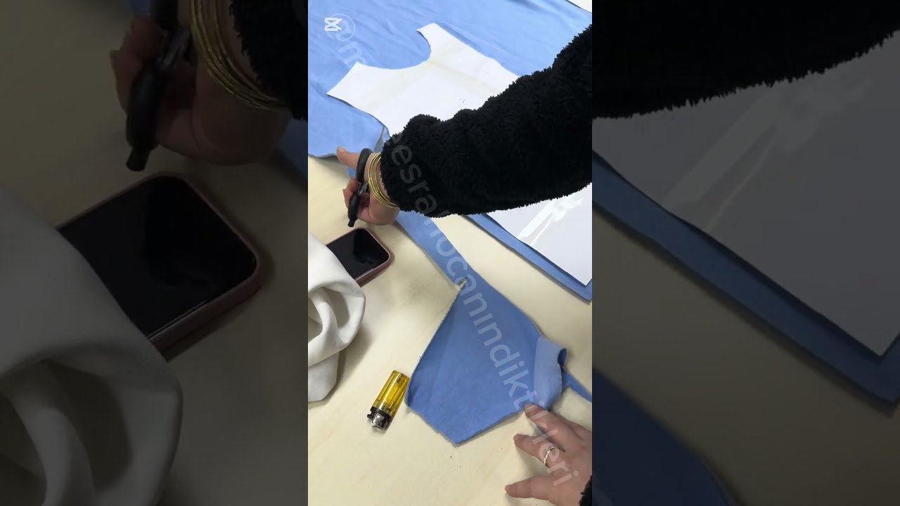Parçalı sweat kesimi uzun anlatım