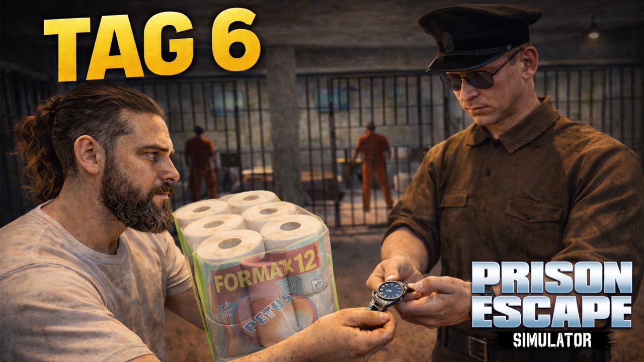 Tag 6 – Eine Uhr für Toilettenpapier | Prison Escape Simulator: Dig Out