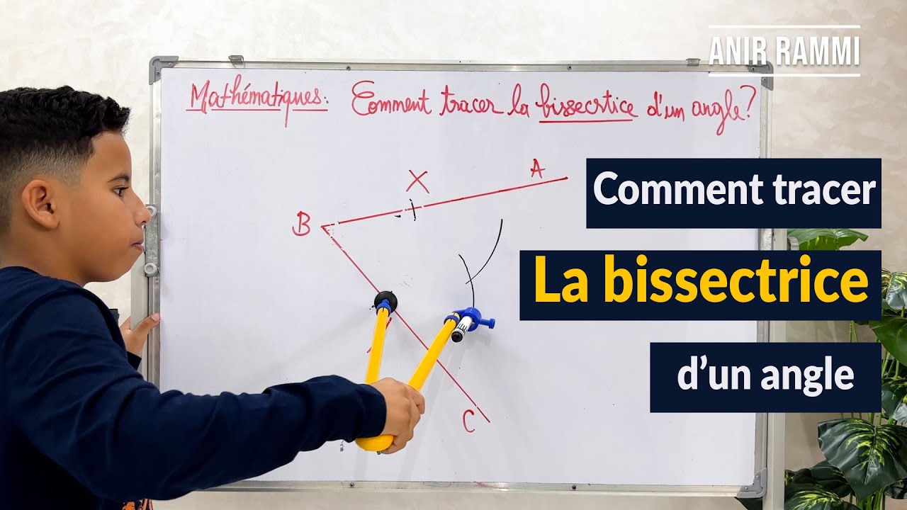 Comment tracer la bissectrice d'un angle?