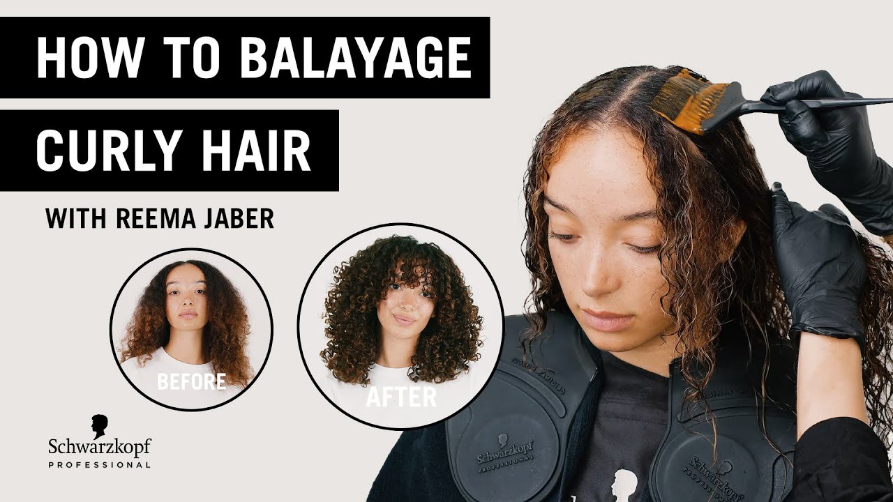 How to Balayage Curly Hair | Curly Pop Hair Colour Tutorial