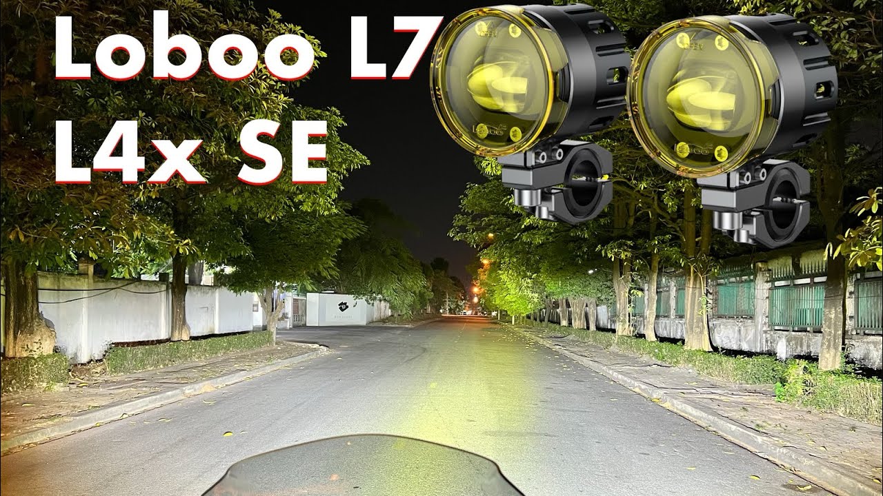 Loboo L7 + L4x SE chạy trên đường với BMW S1000 XR - H2 LED