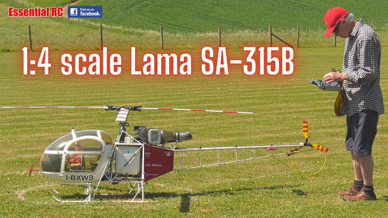 HUGE 1:4 scale Lama 315B radio controlled (RC) helicopter