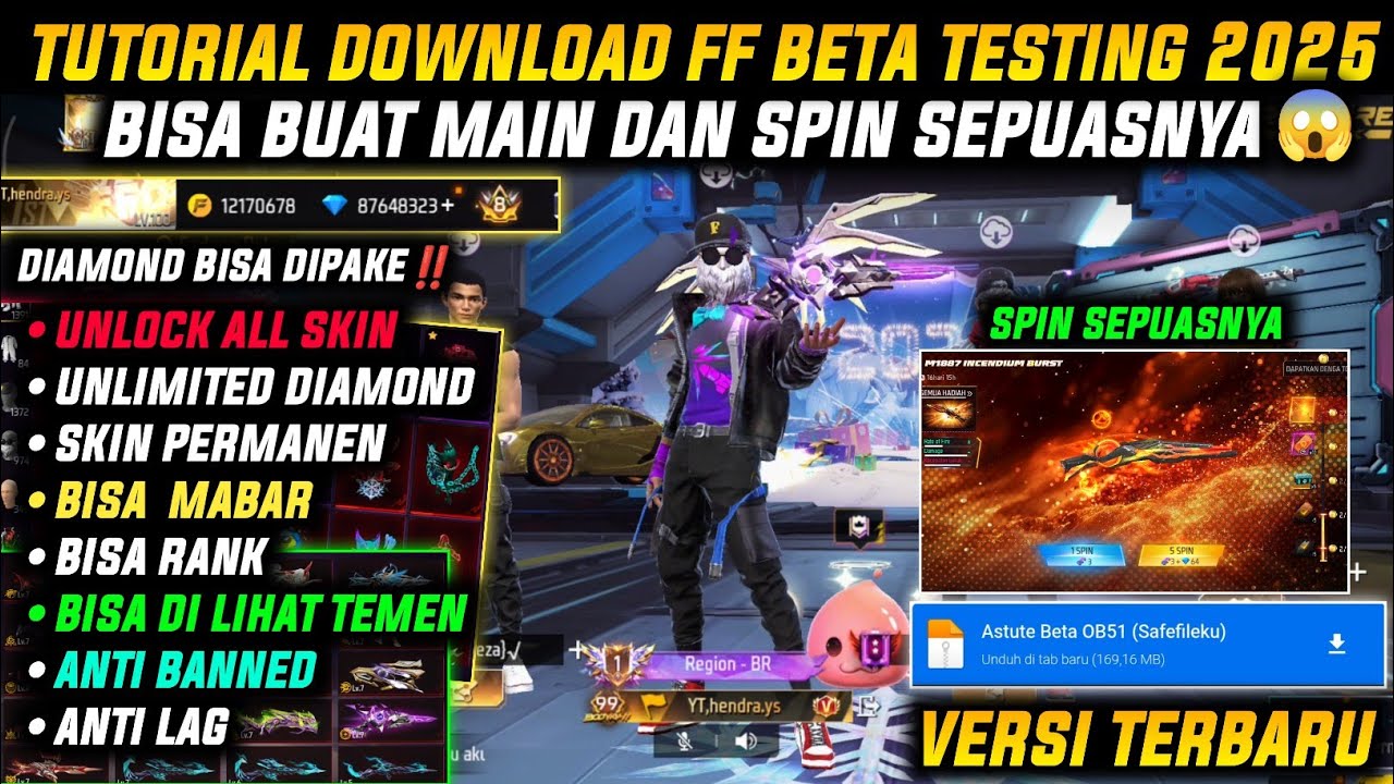 WORK 100%‼️ CARA DOWNLOAD FF KIPAS ORIGINAL 2025 VIP GRATIS!! LINK MEDIAFIRE FF BETA 2025