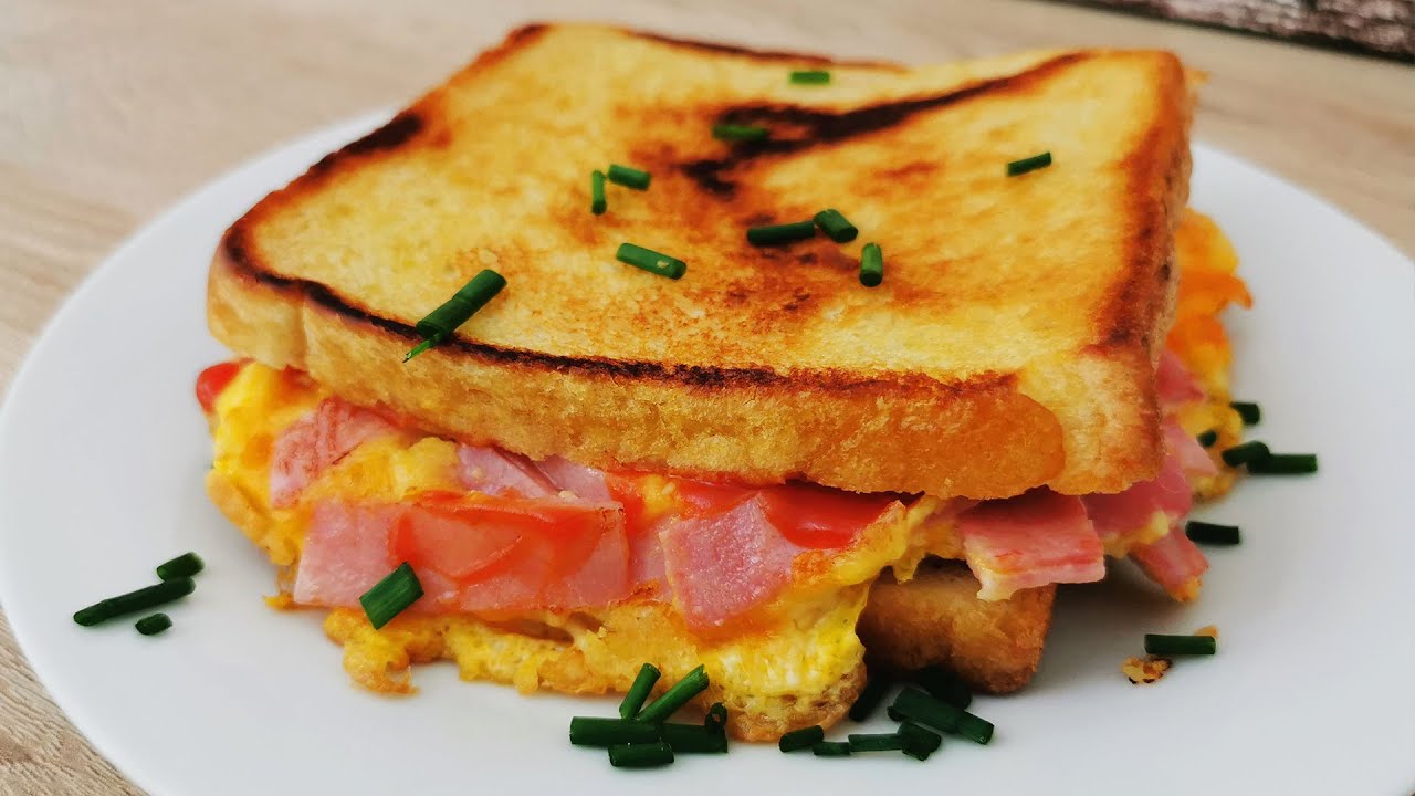 Du wirst nie wieder ein anderes Sandwich essen 🤤 Käse- Schinken - Ei 🌮