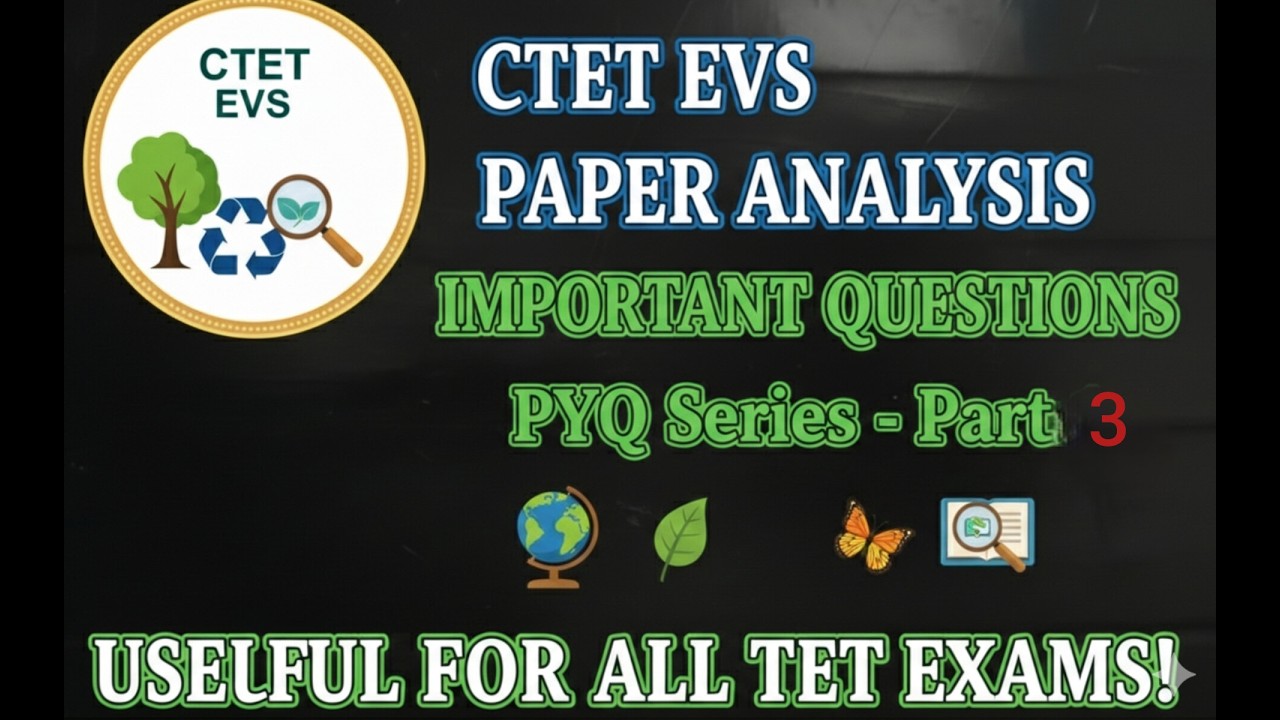 CTET EVS paper analysis@Mathby1069 