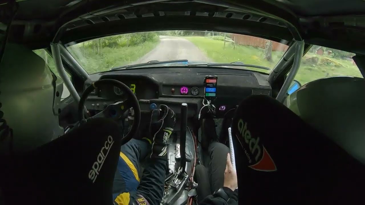 Rally Uppland 2024 SS4 Oskar Andersson/William Israels