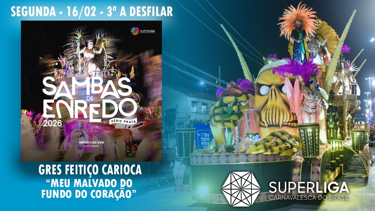 GRES Feitiço Carioca - Sambas de Enredo 2026 - Série Prata(Superliga Carnavalesca do Brasil)