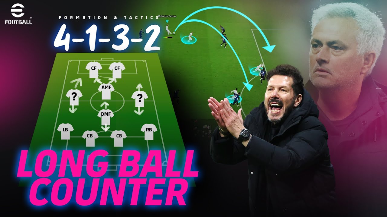 eFootball 2024 - Long Ball Counter - 4 1 3 2 FORMATION & TACTICS | PC Gameplay