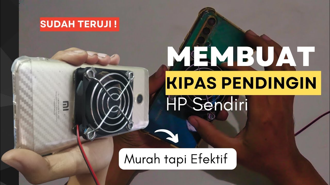 AUTO ADEMM ‼️Cara Buat Kipas Pendingin atau Cooling HP Android Sendiri Dengan Barang Seadanya 😂